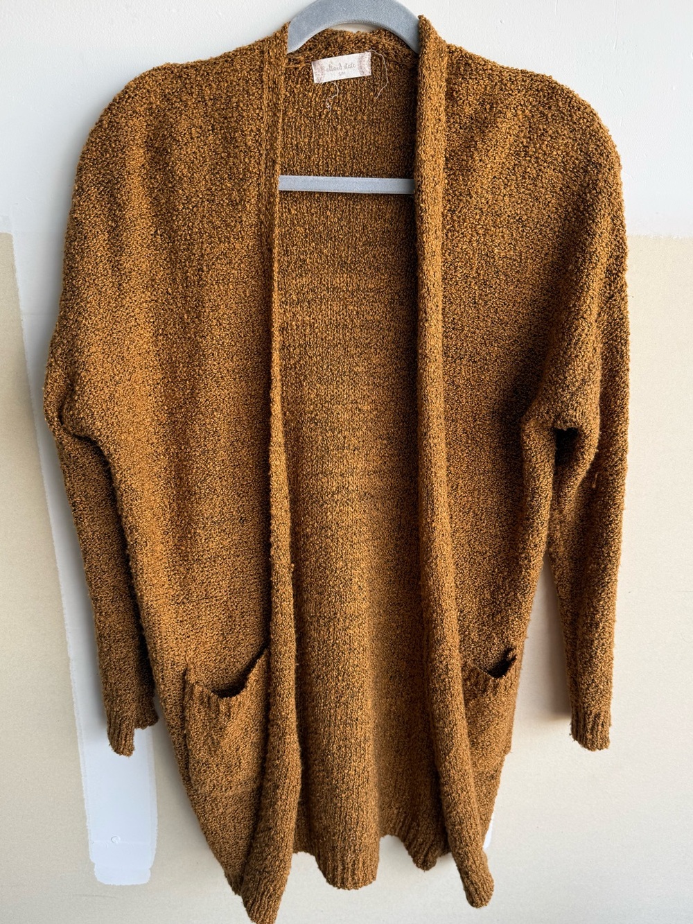 Altar'd State Open-Front Cardigan in Mustard
